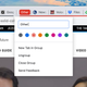You’ve got eight colors to choose from for your tab groups.